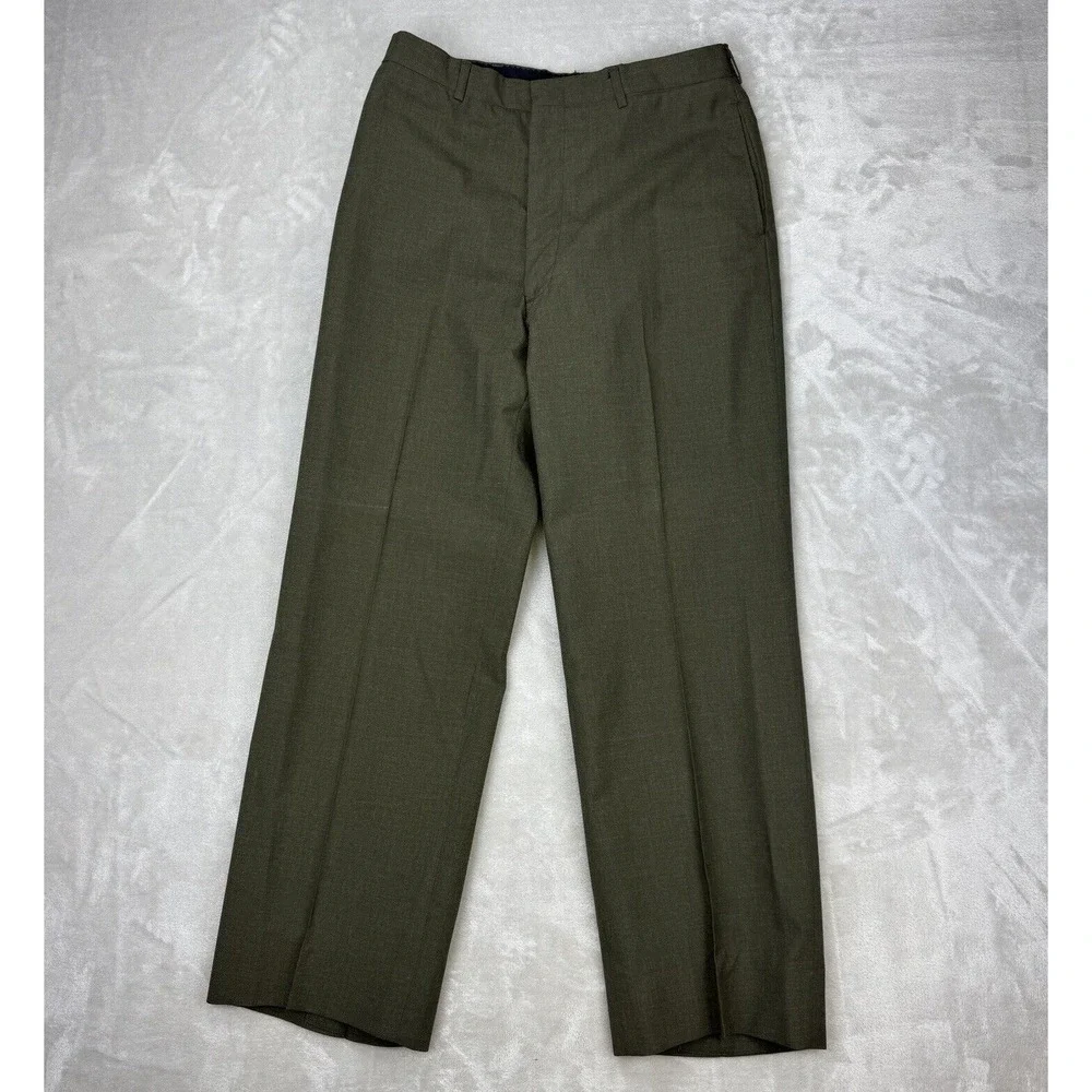 Vtg 70s Vietnam War Era Uniform Mens Wool Blend‎ Tropical Military Coat Trouser